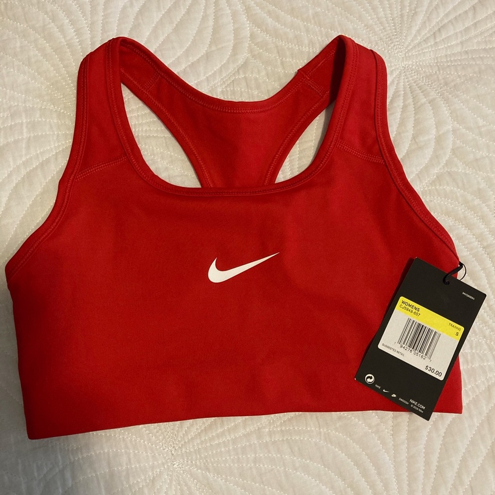 Red Nike Sports Bra NWT - S